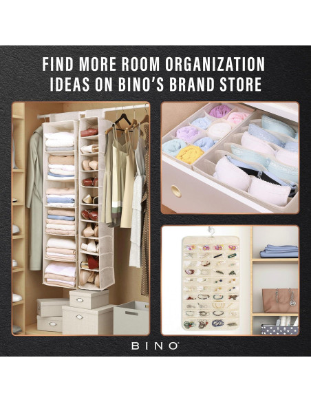 Organizador de Cajones BINO Beige - 3 Piezas para Ropa Interior