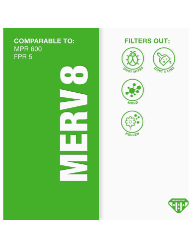 Filtro de Aire Plegado Aerostar MERV 8 30.48x35.56 cm - Paquete de 4