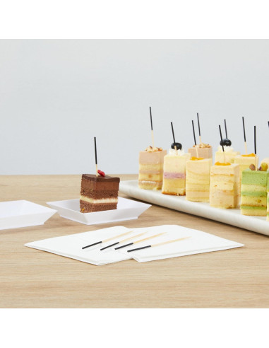 Brochetas de Bambú Negro Restaurantware 8.89 cm 100 Unidades