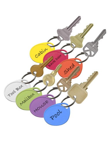 Etiquetas Plásticas Redondas Lucky Line 3.2 cm - 100 Unidades