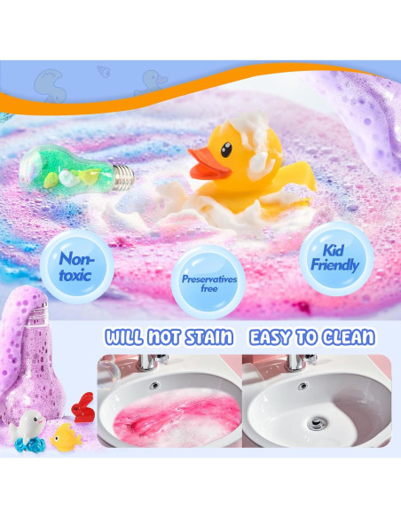 Bombas de baño orgánicas para niños PICKMERA - Set de 6 con juguetes