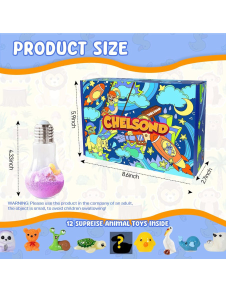 Bombas de baño orgánicas para niños PICKMERA - Set de 6 con juguetes