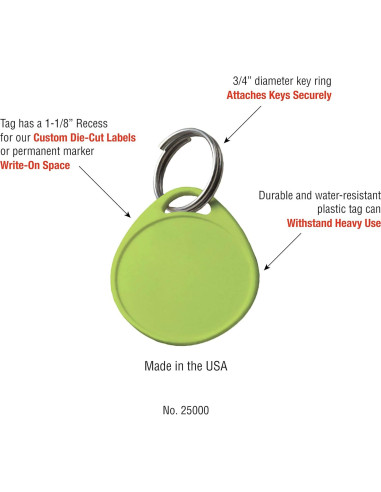 Etiquetas Plásticas Redondas Lucky Line 3.2 cm - 100 Unidades