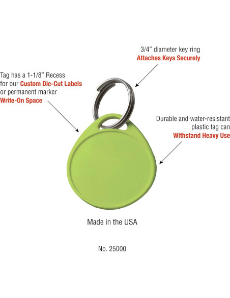 Etiquetas Plásticas Redondas Lucky Line 3.2 cm - 100 Unidades