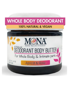 Desodorante Natural MONA 56.7 g Albaricoque y Rosa Sin Aluminio