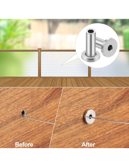 Mangas Protectores de Acero Inoxidable Therwen 200 Pcs 2 cm