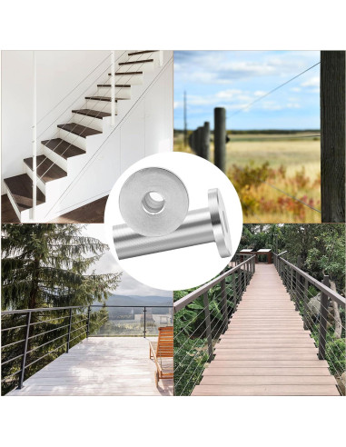 Mangas Protectores de Acero Inoxidable Therwen 200 Pcs 2 cm