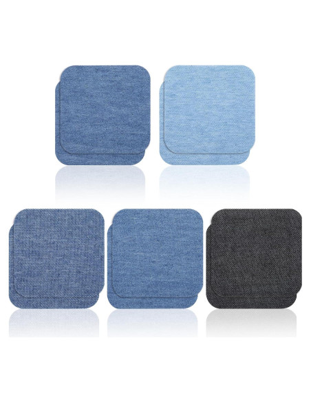 10 Parches de Planchar LLOUSSAK para Jeans 7.6cm 5 Colores