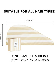 Toalla Turbante Dock & Bay Beige Bora Bora - Súper Absorbente 2