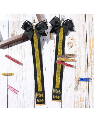 Set de 2 Llaveros Cheer Pin Me DEEKA para Mochila - Nylon Brillante