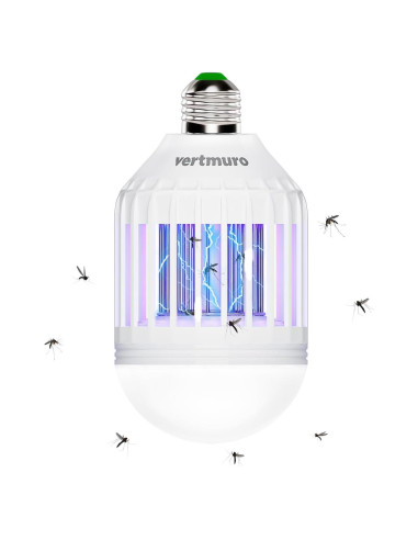 Bombilla Zapper de Insectos Vertmuro 9W Luz UV para Mosquitos