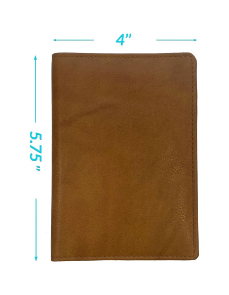 Billetera de Pasaporte de Cuero Antiguo Personalizada RFID