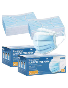 Mascarillas Desechables Jointown ASTM 2, 3 Capas, 100 Unidades