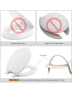 Deflector Universal de Orina TPE Blanco para Inodoro 1 pieza 2