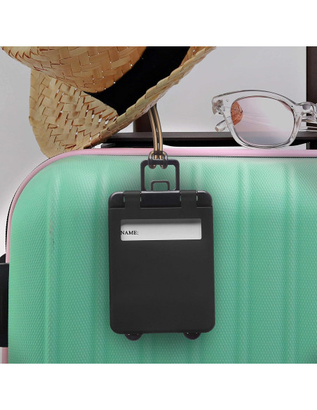 10 Mini Etiquetas de Equipaje de Mano Descuento Promos - Plástico