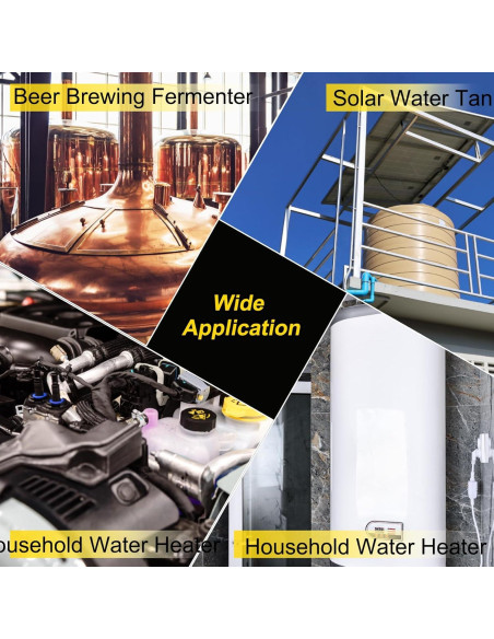 Termopar Sin Soldadura uxcell G1/2 Acero Inoxidable 30mm Negro