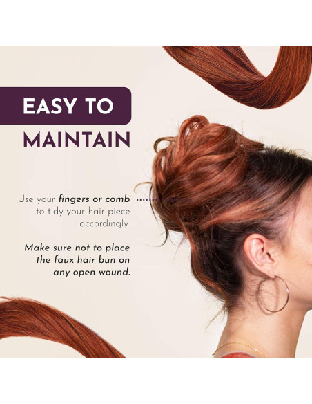 Extensión de Moño de Cabello Humano Colección de Sue Aurbun