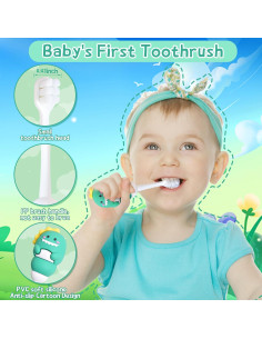 Cepillo de dientes para niños ZMRZ 4 colores cerdas suaves 2