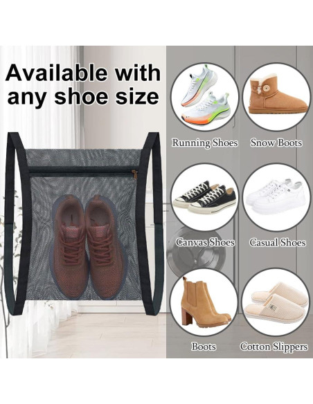 3 Bolsas de Secado de Zapatos Reutilizables Tattra 40x35 cm