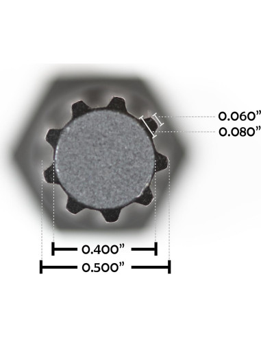 Llave de Tuerca de Bloqueo 1/2" 9 Puntos Steelman Pro 78552