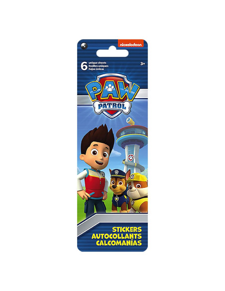 Paquete de Pegatinas Paw Patrol Trends International 6 Hojas