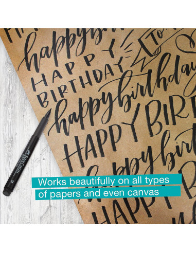 Set de 4 Marcadores Pitt Artist Faber-Castell - Tinta Negra