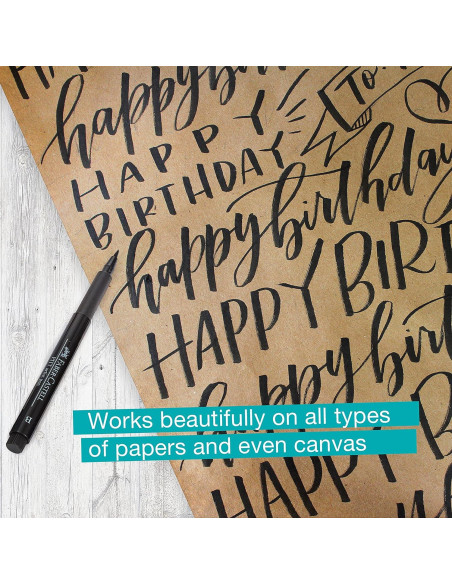 Set de 4 Marcadores Pitt Artist Faber-Castell - Tinta Negra