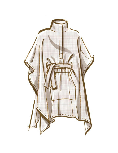 Kit de Patrón de Costura Poncho McCall's M8347 LRG-XLG-XXL