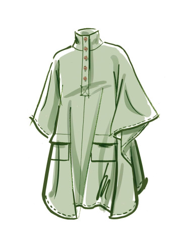 Kit de Patrón de Costura Poncho McCall's M8347 LRG-XLG-XXL