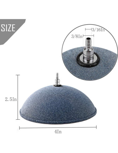 Difusor de Burbujas Kathson 10 cm para Acuario - Paquete de 2