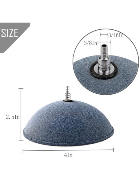 Difusor de Burbujas Kathson 10 cm para Acuario - Paquete de 2