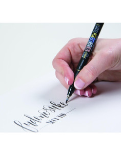 Marcadores de Pincel Tombow Fudenosuke, Negro, Punta Suave, 3 Unidades 2