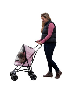 Carrito para Mascotas Pet Gear Lite Plus Rosa Claro 4.1 kg