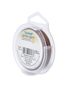 Alambre Artístico 22 Calibre Cobre Bronce Antiguo 7.31 m