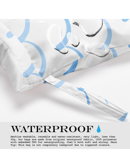 Bolsa Húmeda Impermeable Reutilizable 26x32cm - Líneas Pastel