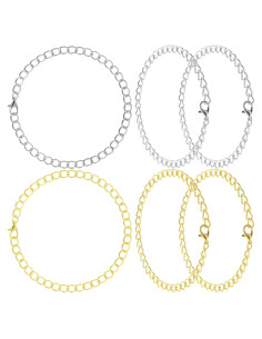 Cadena de Pulsera SmallCat 6PCS Aleación Oro Plata 23cm