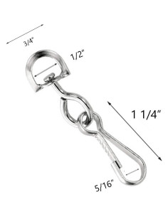 Clips de Gancho Giratorio de Metal Premium Specialist ID - 10 Piezas 2