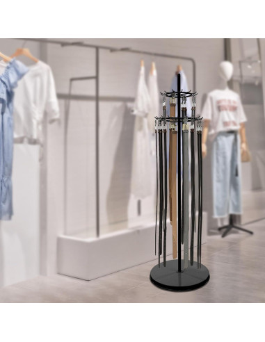 Perchero Giratorio Nozue de Exhibición para Cinturones 168cm Negro