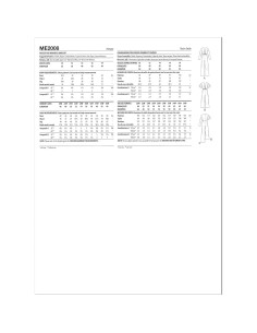 Kit de Patrón de Costura Conóceme McCall's ME2008 Tallas 10-18 2