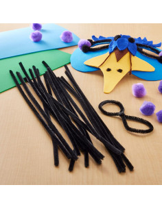 Limpiapipas de Chenilla Creatology 350 Unidades 6mm Negro 2