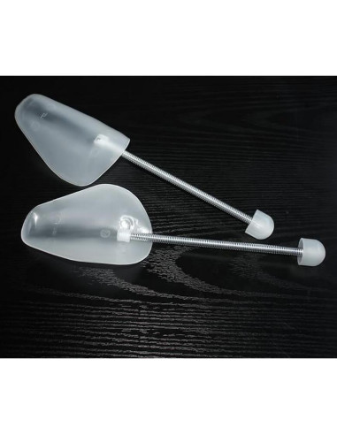 2 Pares de Estiradores de Zapatos Ajustables TOPWEL - Plástico Blanco