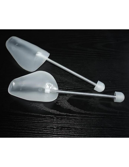 2 Pares de Estiradores de Zapatos Ajustables TOPWEL - Plástico Blanco