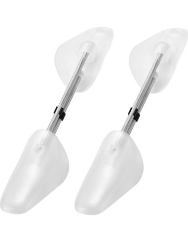 2 Pares de Estiradores de Zapatos Ajustables TOPWEL - Plástico Blanco
