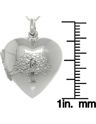 Colgante Árbol de la Vida de Plata de Ley con Cadena 45.72 cm