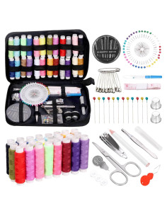Kit de Costura Swpeet 136 Piezas con Bolsa Portátil y Accesorios