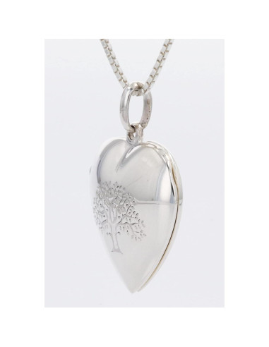 Colgante Árbol de la Vida de Plata de Ley con Cadena 45.72 cm