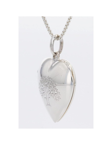 Colgante Árbol de la Vida de Plata de Ley con Cadena 45.72 cm