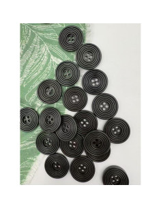 Botones de Madera Mahaohao 25mm Redondos 50 Piezas Marrón 2