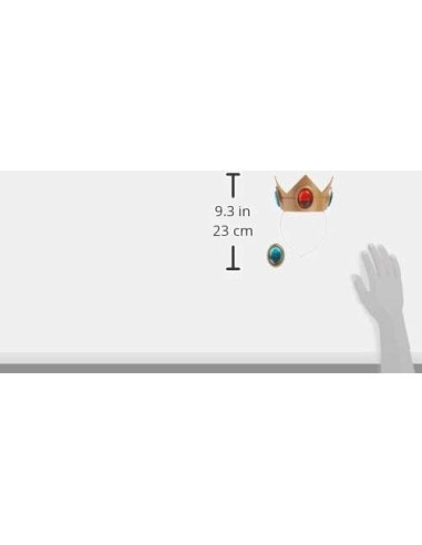 Corona y Amuleto Princesa Peach Disguise 8.26x13.97cm