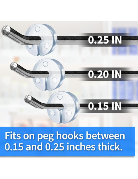 Tapones de Gancho Gluposti 100 Unidades para Tableros de Clavijas